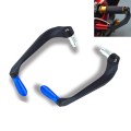 2 PCS Motorcycle Modification Accessories Striped Horn Shape Gear Brake Clutch Handbrake(Blue)