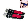 Universal Motor Bike Footpegs Foot Rests Rear Pedals Set Motorcycle Modification Accessories(Red)