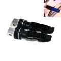 Universal Motor Bike Footpegs Foot Rests Rear Pedals Set Motorcycle Modification Accessories(Black)