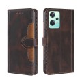 For OnePlus Nord CE 2 Lite 5G Skin Feel Magnetic Buckle Leather Phone Case(Brown)