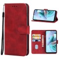 For Motorola Moto G41 Leather Phone Case(Red)