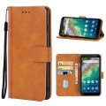 For Nokia C01 Plus Leather Phone Case(Brown)