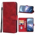 For HTC Desire 22 Pro Leather Phone Case(Red)