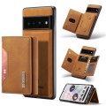 For Google Pixel 7 Pro 5G DG.MING M2 Series 3-Fold Multi Card Bag Phone Case(Brown)