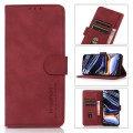 For Motorola Moto G62 5G KHAZNEH Matte Texture Leather Phone Case(Red)