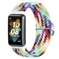 For Huawei Band 7 Nylon Braided Buckle Watch Band(Colorful)
