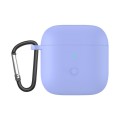 Liquid Silicone One-piece Earphone Protective Case For Redmi Buds3(Light Purple)