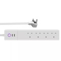 WiFi 10A SM-SO306-K 4 Holes + 2 USB Multi-purpose Smart Power Strip, UK Plug