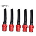 5 PCS Universal Motorcycle Tank Gas Fuel Cap Valve Vent Breather Hose Tube(Red)