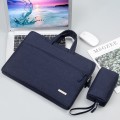 Handbag Laptop Bag Inner Bag with Power Bag, Size:15.6 inch(Dark Blue)