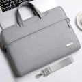 Handbag Laptop Bag Inner Bag with Shoulder Strap, Size:15.6 inch(Grey)