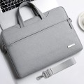 Handbag Laptop Bag Inner Bag with Shoulder Strap, Size:16.1 inch(Grey)