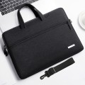 Handbag Laptop Bag Inner Bag with Shoulder Strap, Size:16.1 inch(Black)
