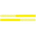 2 PCS/Set D-282 Waistline Pattern Car Modified Decorative Sticker(Yellow)