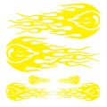 D-451 Car Modified Side Door Front Rear Bumpers Rearview Mirror Decorative Sticker(Yellow)
