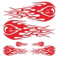 D-451 Car Modified Side Door Front Rear Bumpers Rearview Mirror Decorative Sticker(Red)