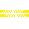 2 PCS/Set D-487 Stripe Pattern Car Modified Decorative Sticker(Yellow)