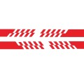 2 PCS/Set D-487 Stripe Pattern Car Modified Decorative Sticker(Red)