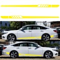 2 PCS/Set D-608 Stripe Pattern Car Modified Decorative Sticker(Yellow)