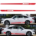 2 PCS/Set D-608 Stripe Pattern Car Modified Decorative Sticker(Red)