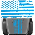 D-778 American Flag Pattern Car Modified Decorative Sticker(Blue)