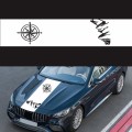 D-864 Compass Pattern Car Modified Decorative Sticker(White)