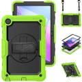 For Lenovo Tab M10 Plus 10.6 3rd Gen 2022 Silicone + PC Tablet Case(Black + Yellow Green)