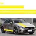 D-930 Lines Pattern Car Modified Decorative Sticker(Yellow)