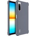 For Sony Xperia 10 IV IMAK All-inclusive Shockproof Airbag TPU Case with Screen Protector (Matte Gre