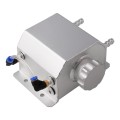 FST009-BK Aluminum Radiator Coolant Overflow Bottle Recovery Water Tank Reservoir (Silver)