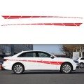 2 PCS/Set D-961 Checkered Flag Pattern Car Modified Decorative Sticker(Red)