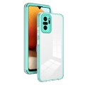 For Xiaomi Redmi Note 10 4G 3 in 1 Clear TPU Color PC Frame Phone Case(Light Green)