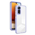 For Xiaomi Redmi Note 11 2022 3 in 1 Clear TPU Color PC Frame Phone Case(Purple)