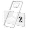For Xiaomi Poco X3 NFC / X3 Pro 3 in 1 Clear TPU Color PC Frame Phone Case(White)