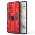For Huawei Nova 10 Pro 4G Supersonic PC + TPU Shock-proof Protective Phone Case with Holder(Red)