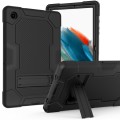 For Samsung Galaxy Tab A8 10.5 2021 X200 Contrast Color Robot Silicone + PC Tablet Case(Black)