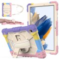 For Samsung Galaxy Tab A8 10.5 2021 X200 Contrast Color Robot Silicone + PC Tablet Case(Colorful Pin