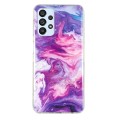 For Samsung Galaxy A32 4G IMD Marble Pattern TPU Phone Case(Red)