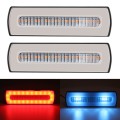 2 PCS Truck modified 40LED Two-color Running Water Turn Signal Light(Red Blue)