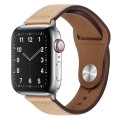 PU Leather Silver Buckle Watch Band For Apple Watch Ultra 49mm&Watch Ultra 2 49mm / Series 9&8&7 45m