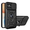 For Honor X8 Sliding Camera Design TPU + PC Phone Case(Black)