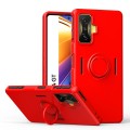 For Xiaomi Poco F4 GT Ring Kickstand Silicone Phone Case(Red)