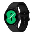 For Samsung Galaxy Watch 5 40mm/44mm / 5 Pro 45mm Universal Silicone Colorful Buckle Watch Band(Blac