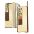 For Samsung Galaxy Z Fold3 5G Aluminum Alloy Double Hinge Shockproof Phone Protective Case(Champagne