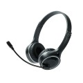 SOYTO SY-T30C Long Microphone Bluetooth Wireless Noise Cancelling Ergonomic Gaming Headset(Black)