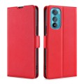 For Motorola Edge 30 Ultra-thin Voltage Side Buckle Horizontal Flip Leather Phone Case(Red)