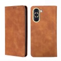 For Huawei nova 10 Skin Feel Magnetic Horizontal Flip Leather Phone Case(Light Brown)