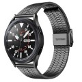 22mm For Samsung Smart Watch Universal Seven-bead Stainless Steel Watch Band(Black)