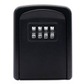 G9 4-digit Password Aluminum Alloy Key Storage Box(Black)