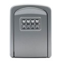 G9 4-digit Password Aluminum Alloy Key Storage Box(Silver)